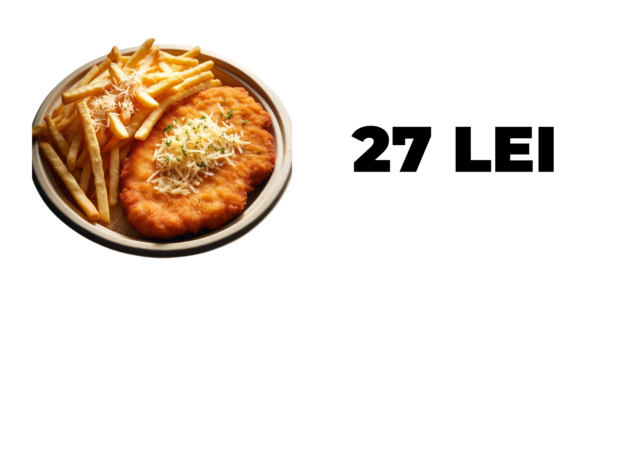 Snitel palermo cu cartofi pai